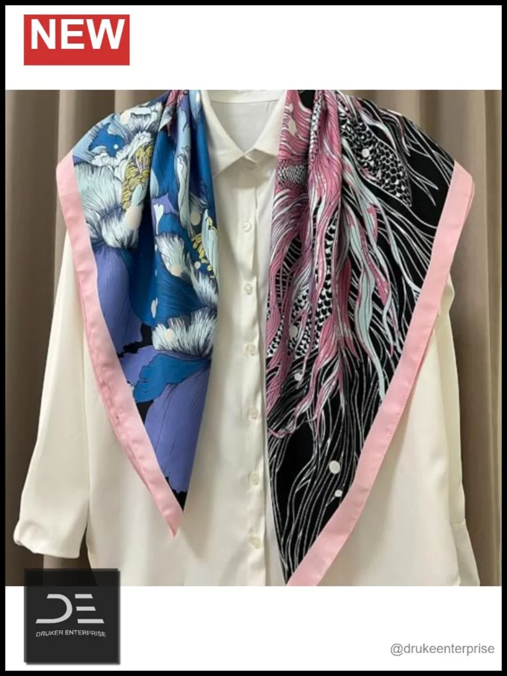 Satin Large Hair Scarf - 35